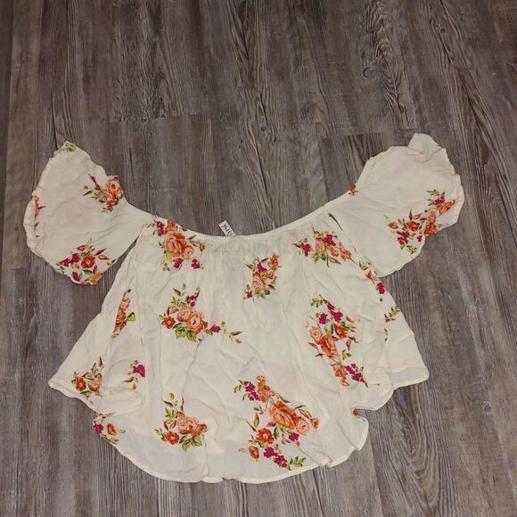 California Gypsy off the shoulder high low top  Sz M - Picture 5 of 5